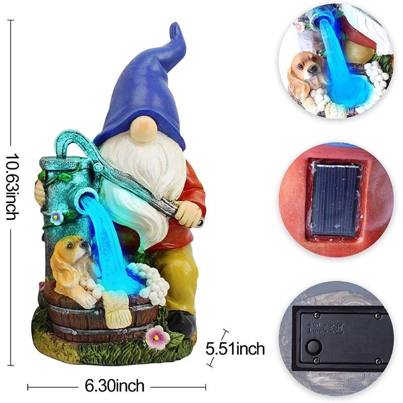 Take A Shower Solar Garden Gnome