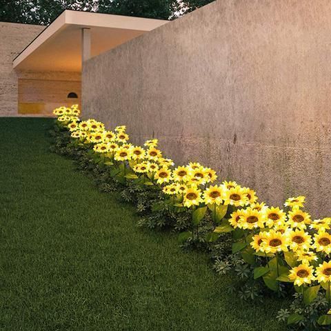 INCREDIBLE SOLAR POWERED SUNFLOWER LIGHTS