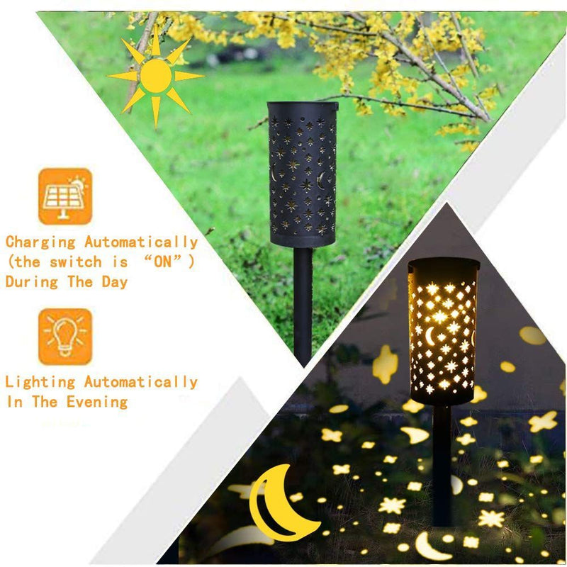 Solar Powered Star Moon Garden Light