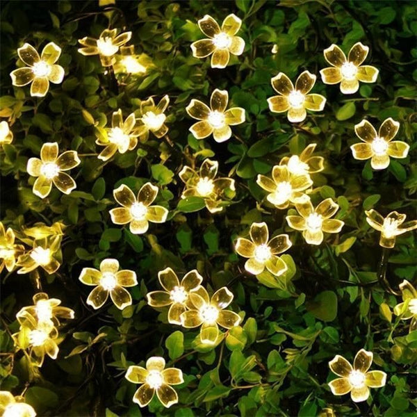 Solar-Powered LED String Lights