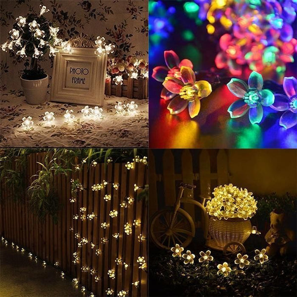 Solar-Powered LED String Lights