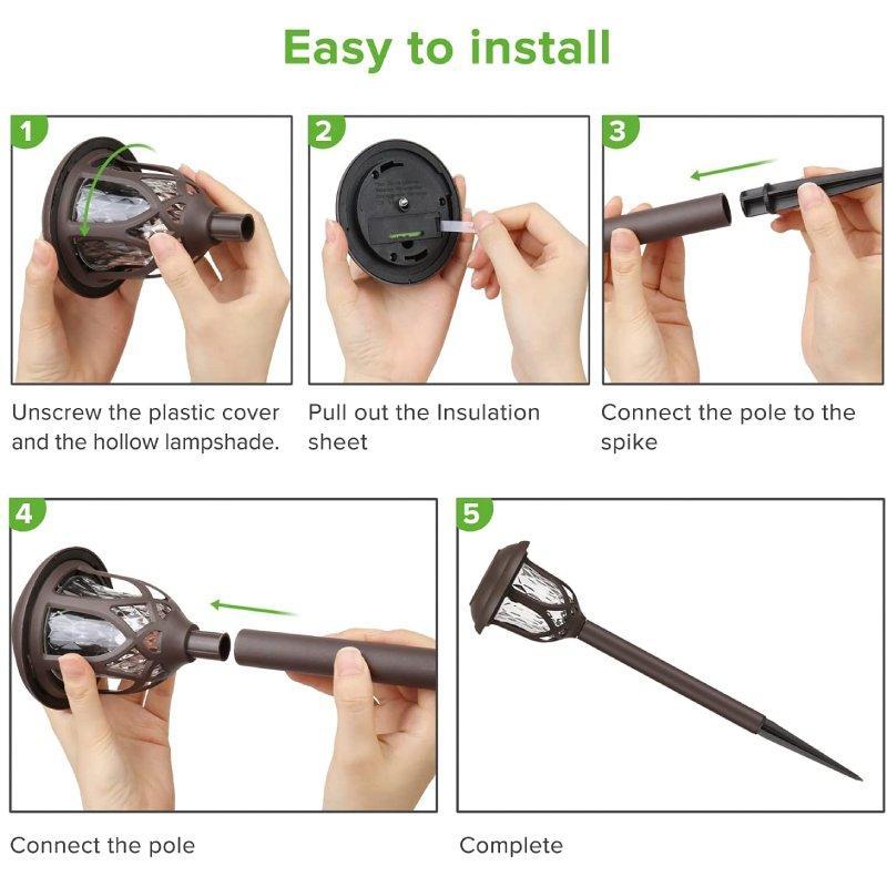 6 Pack Solar Pathway Lights