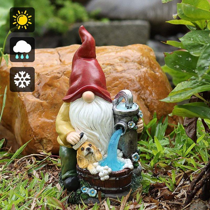 Take A Shower Solar Garden Gnome