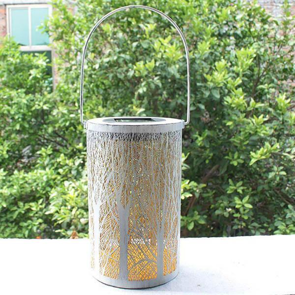 Solar Tree Pattern Lantern Light