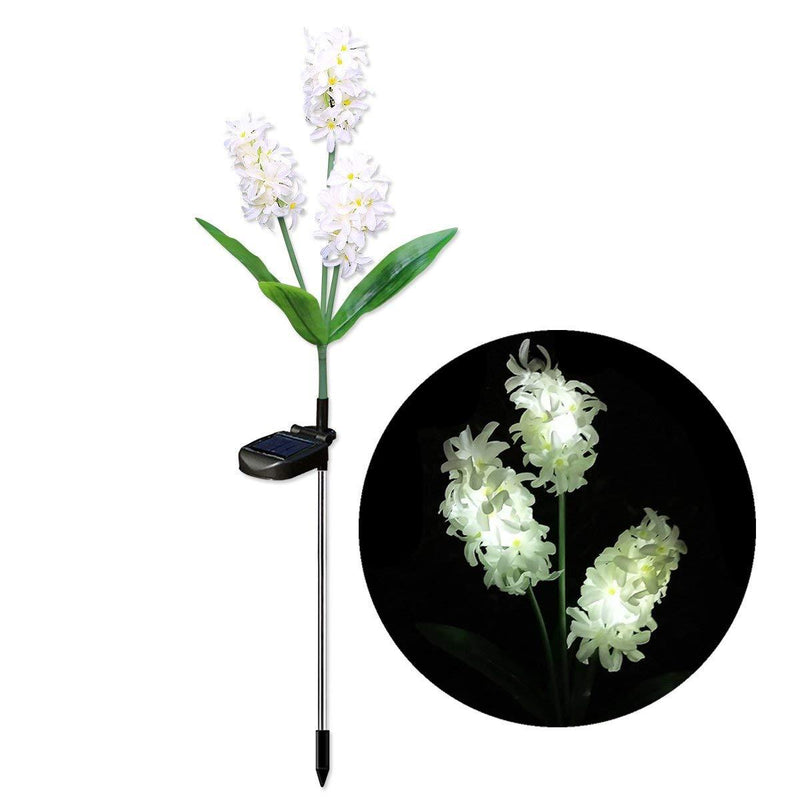 2pc 3 heads Solar Powered Hyacinth Flower Light