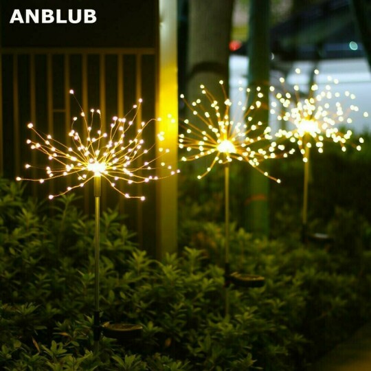 🎁Summer Big Sale - Waterproof Solar Garden Fireworks LED Lamp