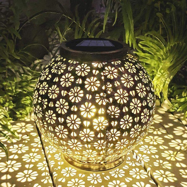 Floral Solar Garden Hanging Lantern