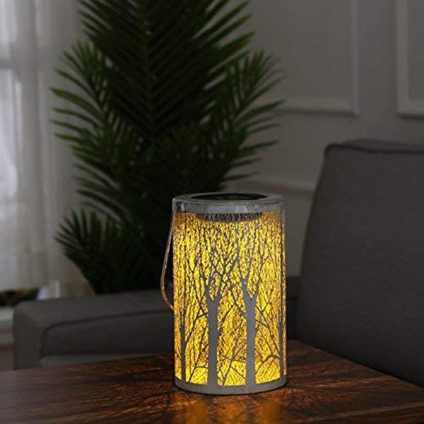 Solar Tree Pattern Lantern Light