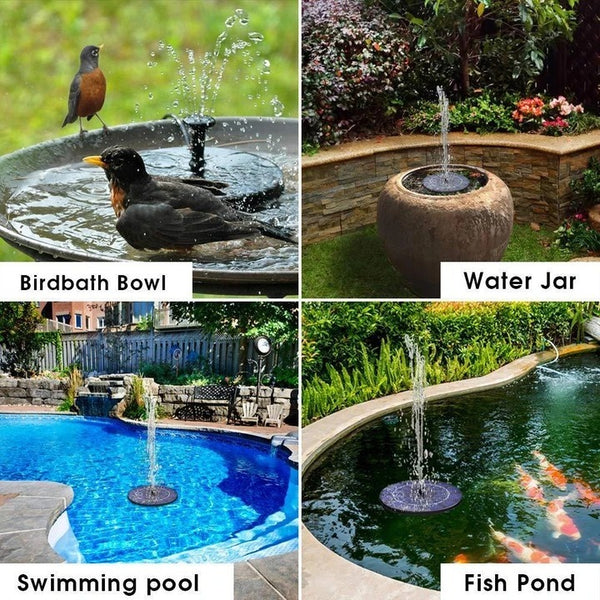 Solar-Powered Bird Fountain Kit