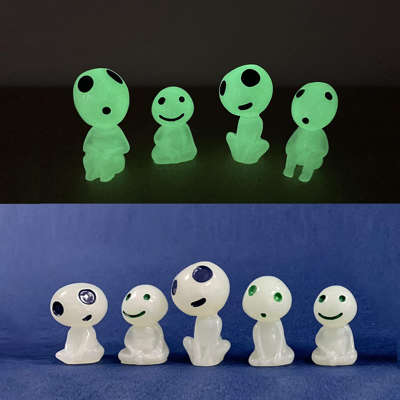 Luminous garden ghost miniature figurines