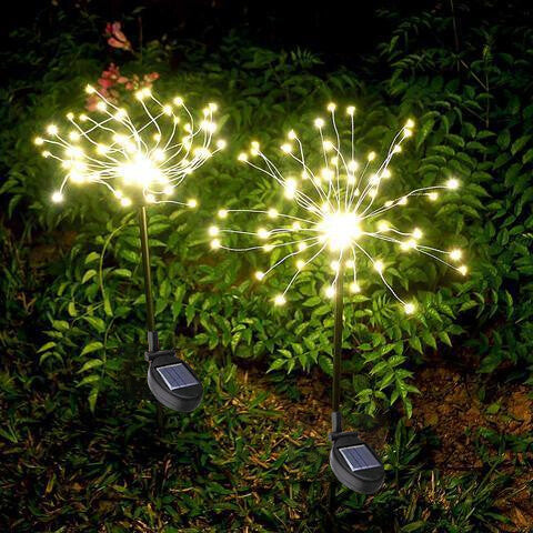 🎁Summer Big Sale - Waterproof Solar Garden Fireworks LED Lamp