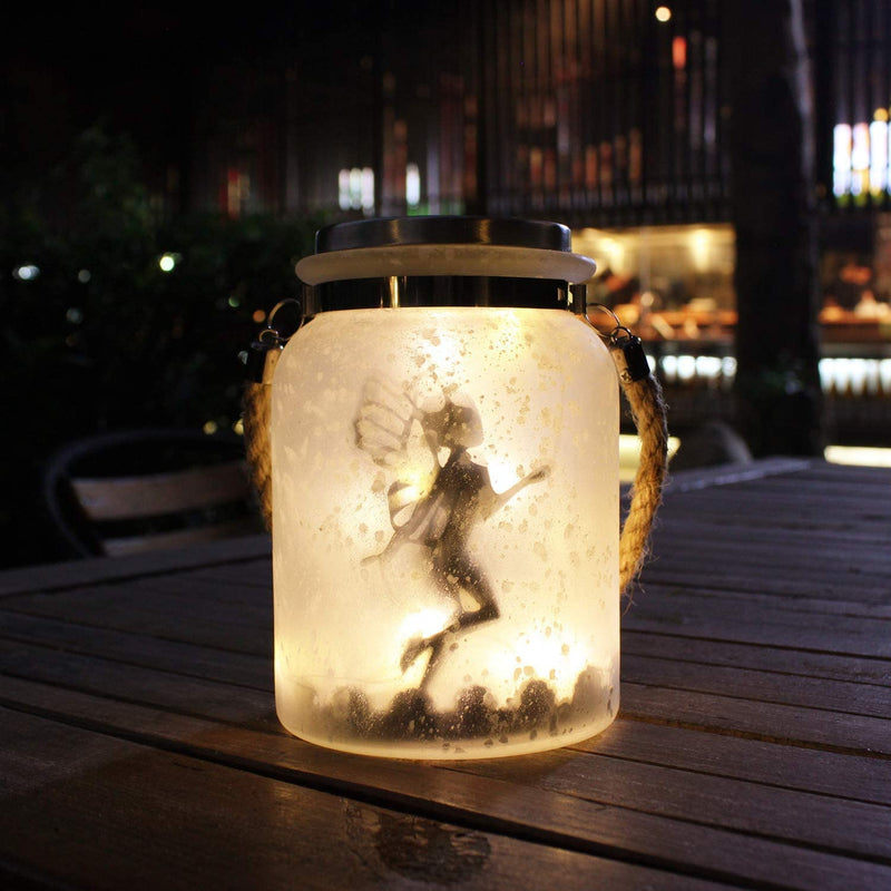 Frosted Glass Solar Fairy Lantern