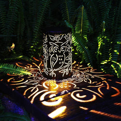 Retro Metal Owl Outdoor Hanging Lanterns