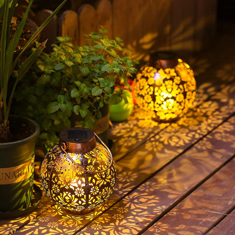 Hollowed-Out Solar Hanging Lantern