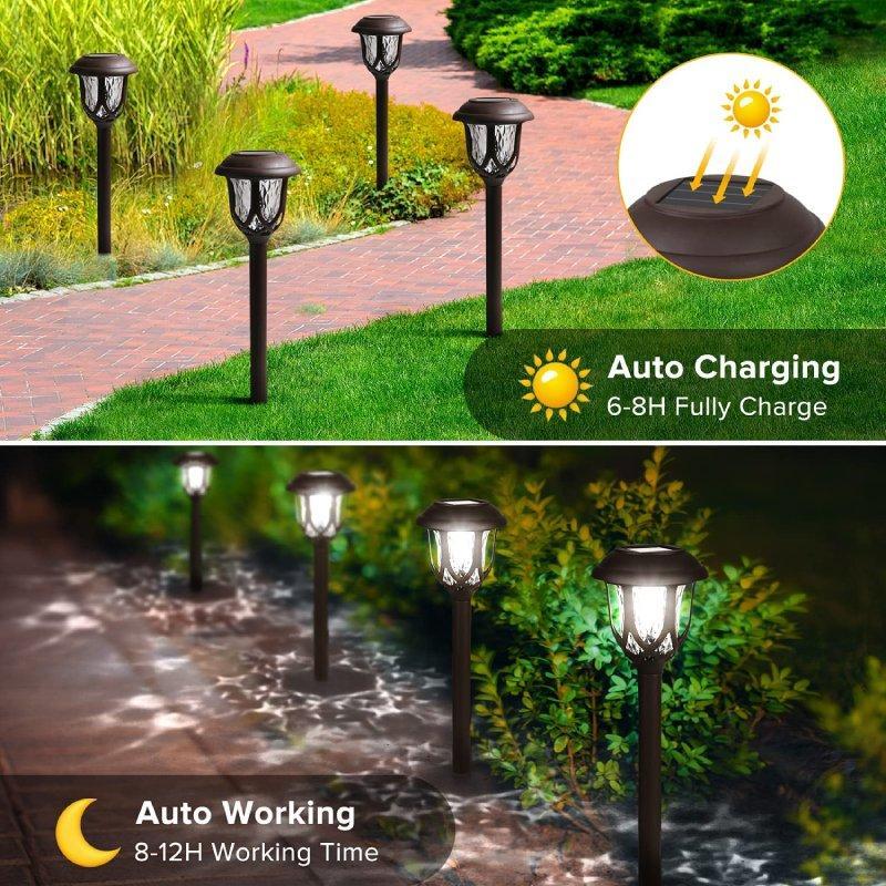 6 Pack Solar Pathway Lights