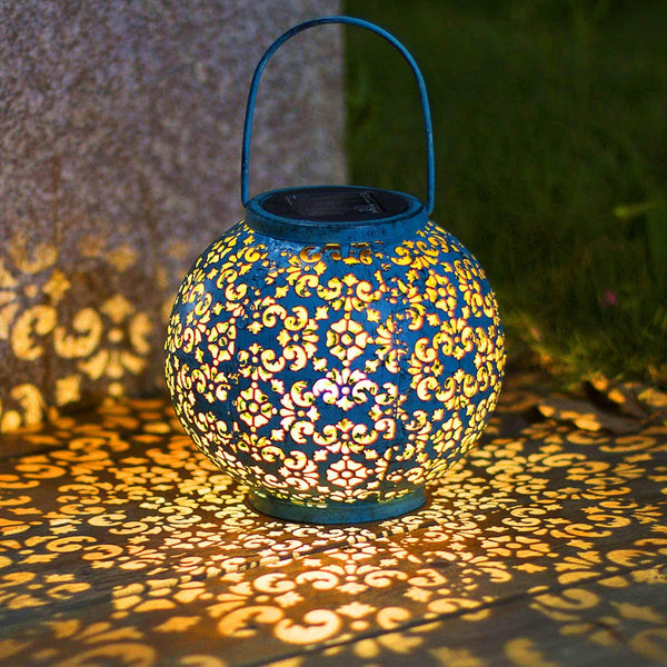 Retro Outdoor Solar Hanging Lantern