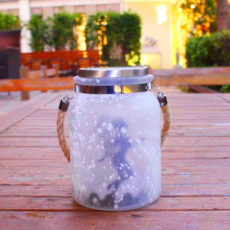 Frosted Glass Solar Fairy Lantern