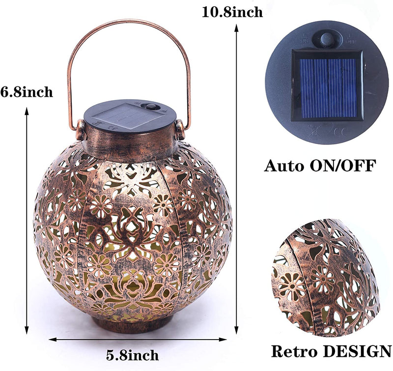 Hollowed-Out Solar Hanging Lantern