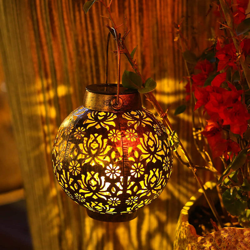 Hollowed-Out Solar Hanging Lantern