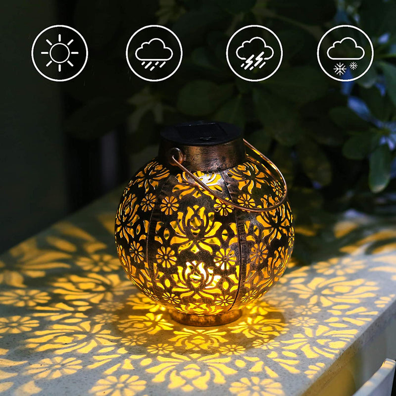 Hollowed-Out Solar Hanging Lantern